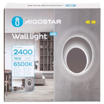 Aigostar - Applique murale LED/16W/230V 6500K blanc