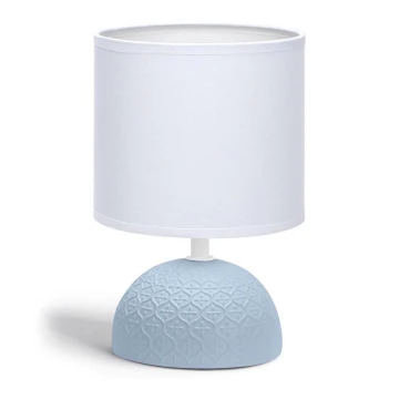 Aigostar - Lampe de table 1xE14/40W/230V bleu/blanc