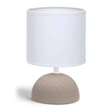 Aigostar - Lampe de table 1xE14/40W/230V marron/blanche