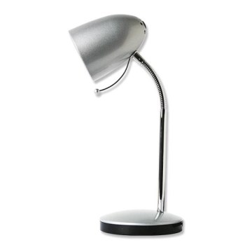 Aigostar - Lampe de table 1xE27/36W/230V argent/chrome