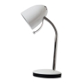 Aigostar - Lampe de table 1xE27/36W/230V blanc/chrome