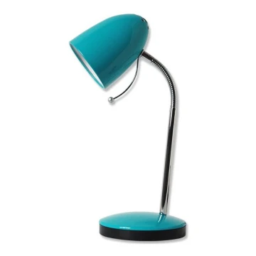 Aigostar - Lampe de table 1xE27/36W/230V bleu/chrome