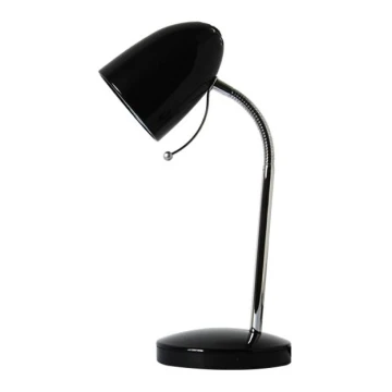 Aigostar - Lampe de table 1xE27/36W/230V noire/chromée