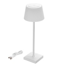 Aigostar - Lampe de table extérieure à intensité variable rechargeable LED/4W/5V 3600mAh blanc IP54