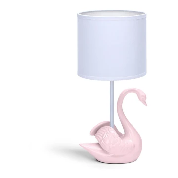 Aigostar - Lampe enfant 1xE14/40W/230V cygne rose