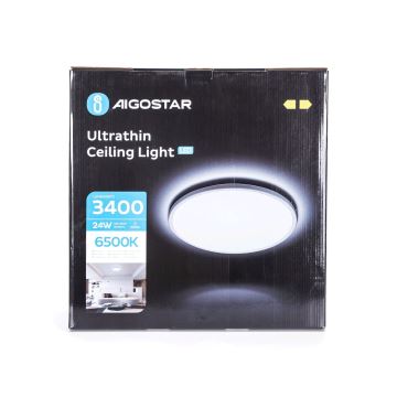 Aigostar - Plafonnier salle de bain LED/24W/230V 6500K d. 42 cm IP44