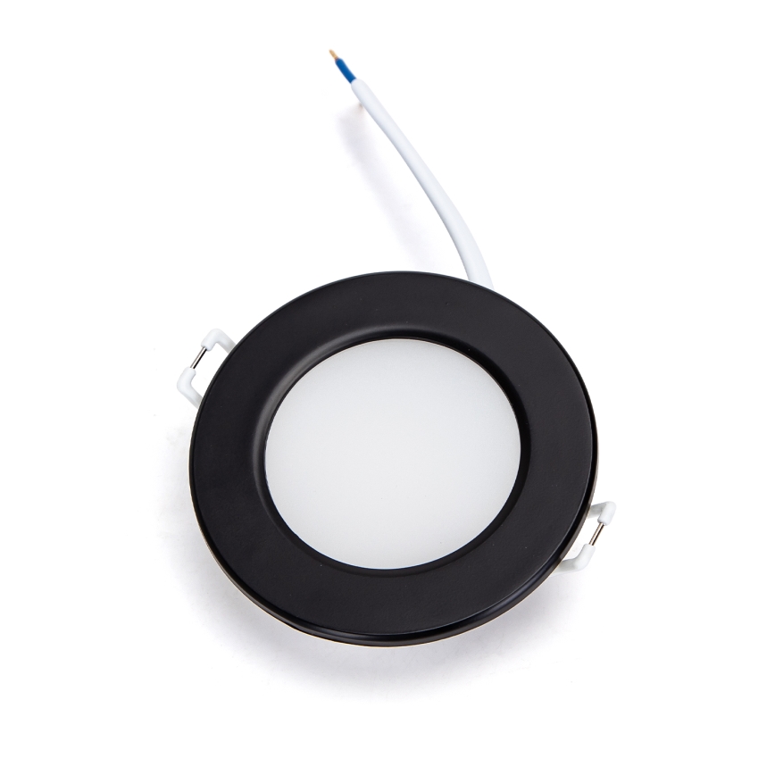 Aigostar - Spot encastrable de salle de bain LED/4,8W/230V 3000K noir IP65