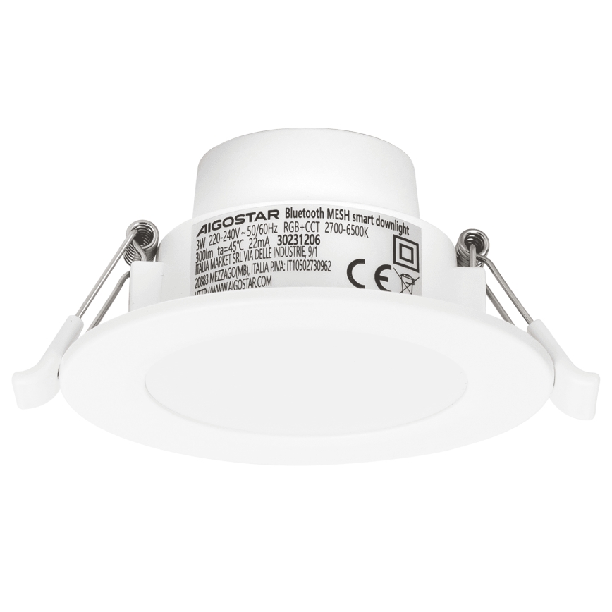 Aigostar - Spot encastrable salle de bain RGBW LED/3W/230V 2700-6500K IP44