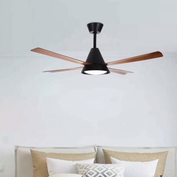 Aigostar - Ventilateur de plafond à intensité variable LED/24W/230V 2700-6500K 132cm + télécommande