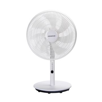 Aigostar - Ventilateur sur pied 45W/230V blanc + télécommande