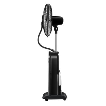 Aigostar - Ventilateur sur pied avec brumisateur 95W/230V noir/gris + télécommande