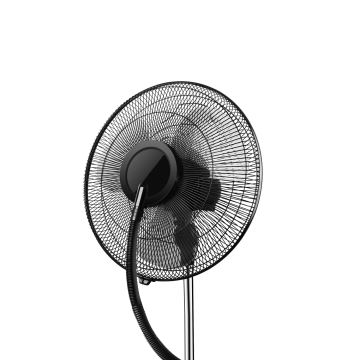 Aigostar - Ventilateur sur pied avec brumisateur 95W/230V noir/gris + télécommande