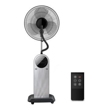 Aigostar - Ventilateur sur pied avec brumisateur MIST 95W/230V + télécommande