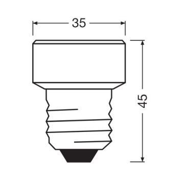 Ampoule à intensité variable LED E27/3,5W/230V 4000K - Osram