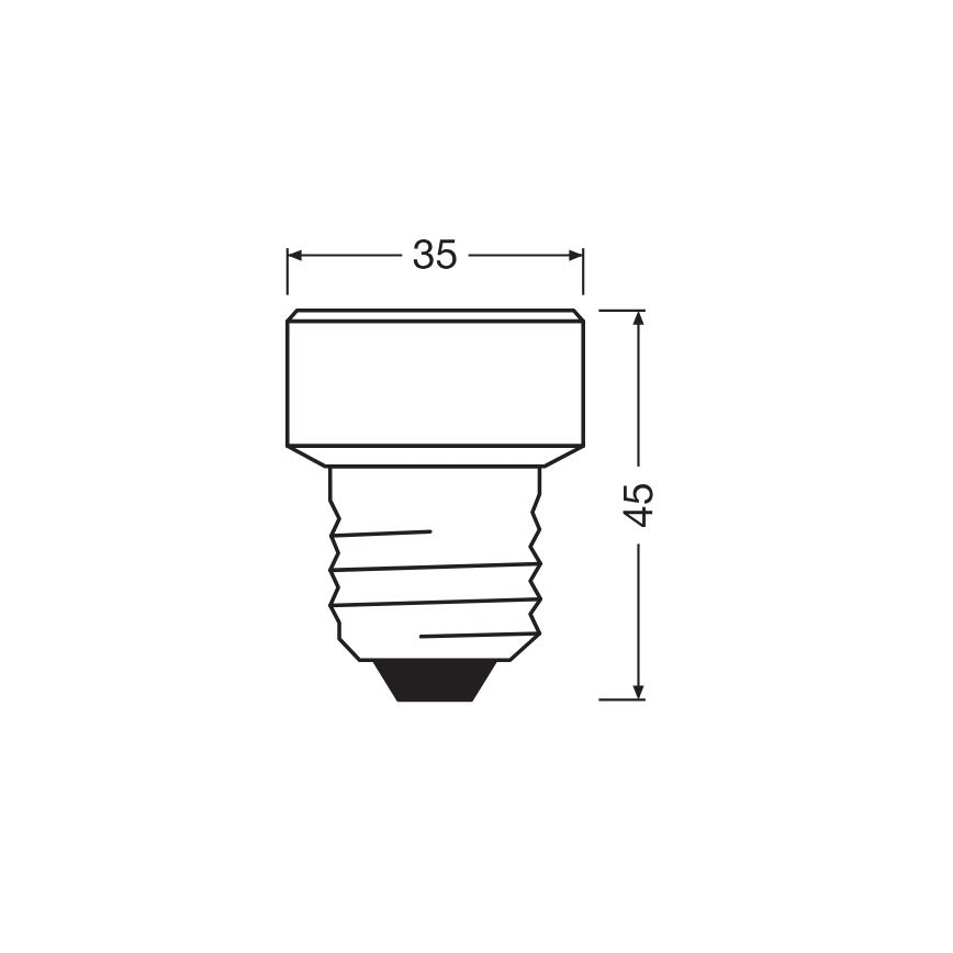 Ampoule à intensité variable LED E27/3,5W/230V 4000K - Osram