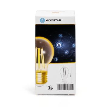 Ampoule à intensité variable LED FILAMENT G45 E27/4,5W/230V 2700-6500K Wi-Fi - Aigostar