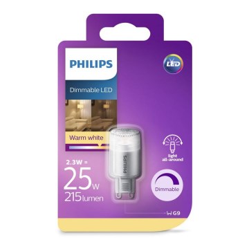 Ampoule à intensité variable LED Philips G9/2,3W/230V 2700K