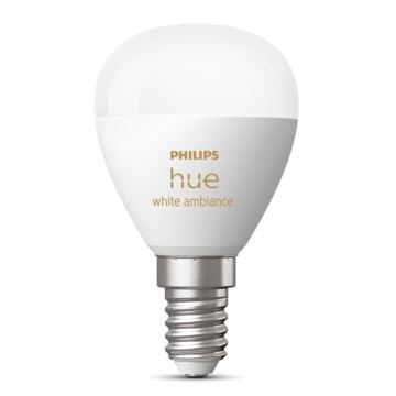 Ampoule à intensité variable LED Philips Hue WHITE AMBIANCE P45 E14/5,1W/230V 2200-6500K