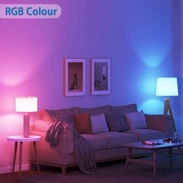 Ampoule à intensité variable LED RGBW A60 E27/9W/230V 2700-6500K Wi-Fi - Aigostar
