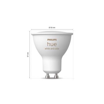 Ampoule à intensité variable LED RGBW Philips Hue White And Color Ambiance GU10/4,2W/230V 2000-6500K