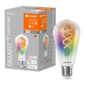 Ampoule à intensité variable LED RGBW SMART+ FILAMENT EDISON ST64 E27/4,8W/230V 2700-6500K Wi-Fi - Ledvance