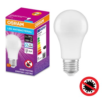 Ampoule antibactérienne LED A100 E27/13W/230V 6500K - Osram