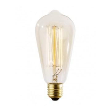 Ampoule décorative industrielle à intensité variable SELEBY ST64 E27/40W/230V 2200K