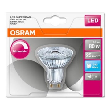 Ampoule dimmable LED GU10/8W/230V 4000K - Osram