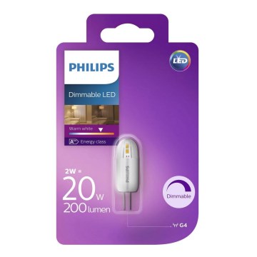 Ampoule dimmable LED Philips G4/2W/12V 2700K