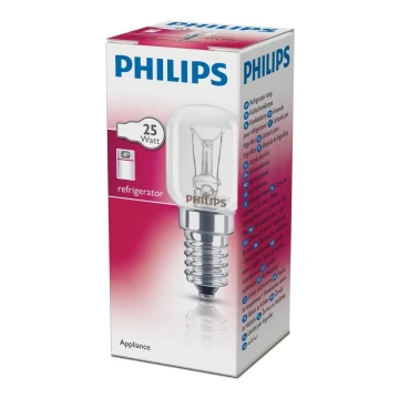 Ampoule industrielle pour réfrigérateur T25 E14/25W/230V 2700K