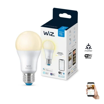 Ampoule LED à intensité variable A60 E27/8W/230V 2700K CRI 90 Wi-Fi - WiZ