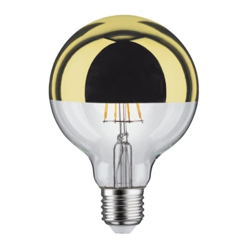 Ampoule LED à intensité variable avec tête miroir GLOBE G95 E27/6,5W/230V 2700K doré - Paulmann 28675