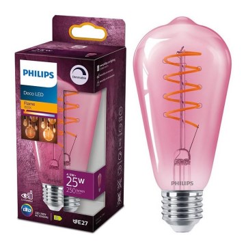 Ampoule LED à intensité variable DECO Philips ST64 E27/4,5W/230V 1800K