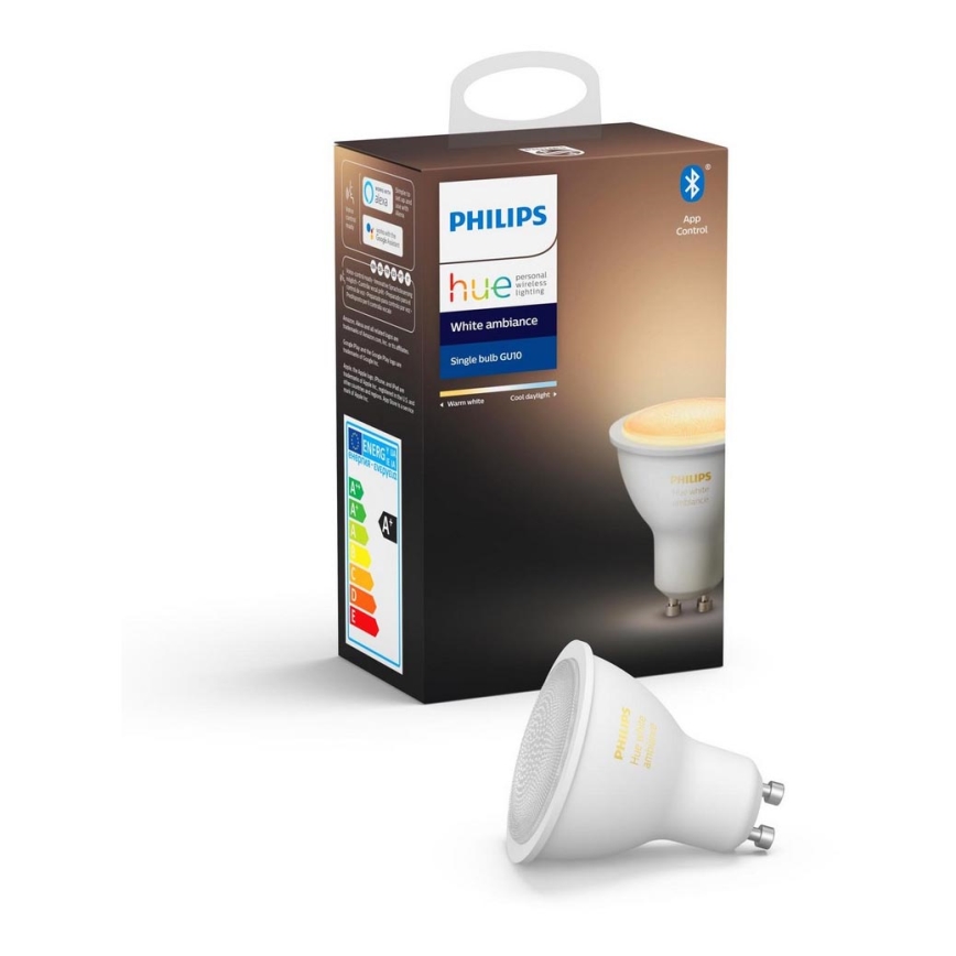 Ampoule LED à intensité variable Philips Hue WHITE AMBIANCE 1xGU10/4,3W/230V 2200-6500K