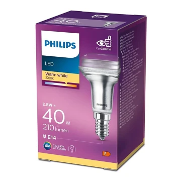 Ampoule LED à réflecteur Philips E14/2,8W/230V 2700K