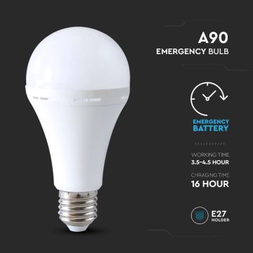 Ampoule LED avec mode d'urgence A90 E27/15W/230V 4000K