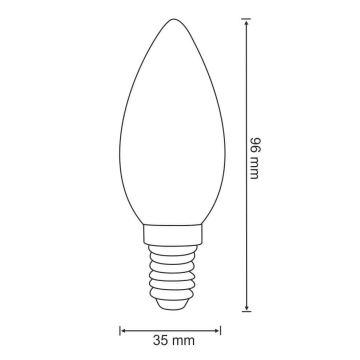 Ampoule LED E14/4W/230V 3000K