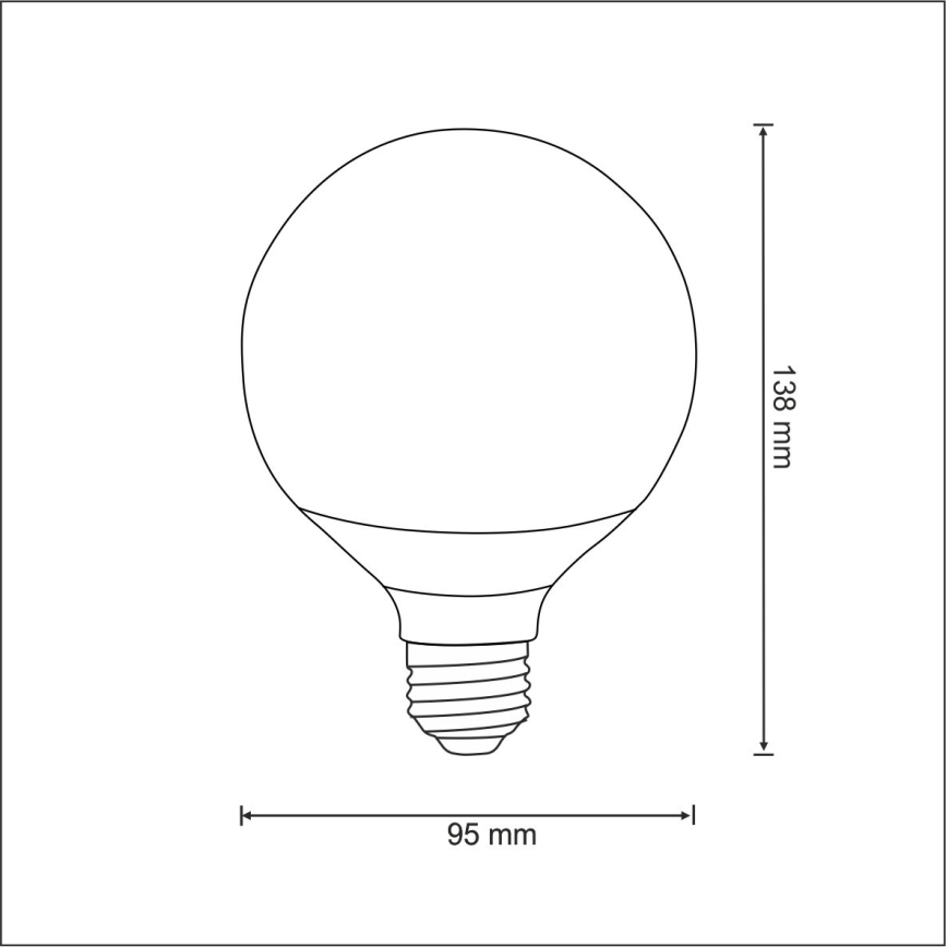 Ampoule LED E27/12W/230V 3000K