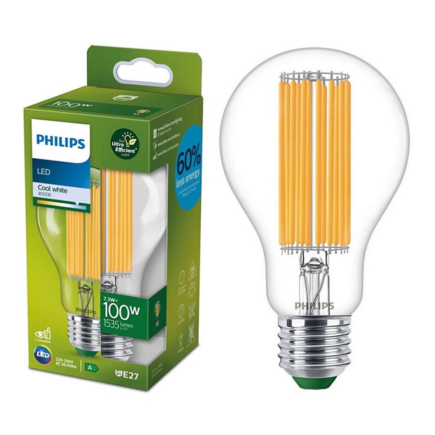 Philips E27 Ampoule LED A60 à intensité variable 100 W