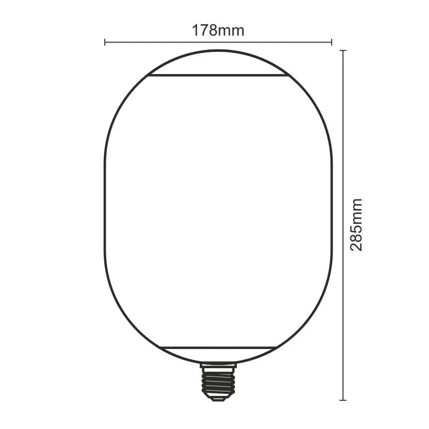 Ampoule LED FILAMENT SMOKE T178 E27/4W/230V 1800K