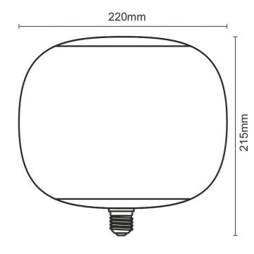 Ampoule LED FILAMENT SMOKE T220 E27/4W/230V 1800K