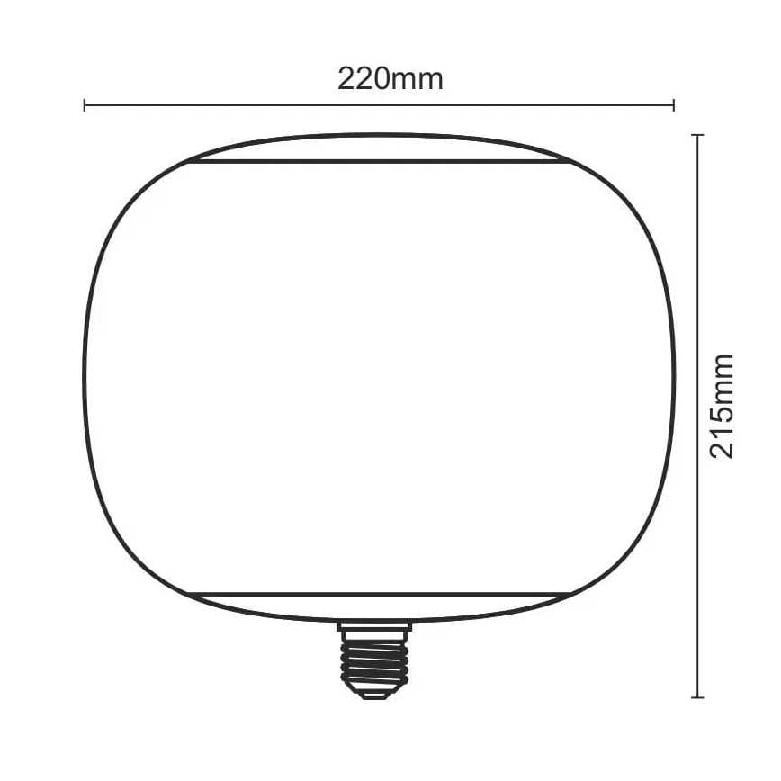 Ampoule LED FILAMENT SMOKE T220 E27/4W/230V 1800K