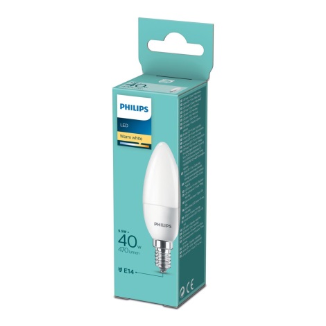 Ampoule LED Philips B35 E14/5,5W/230V 2700K
