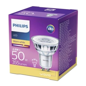 Ampoule LED Philips GU10/4,6W/230V 2700K