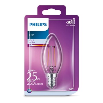 Ampoule LED Philips VINTAGE E14/2,2W/230V 4000K