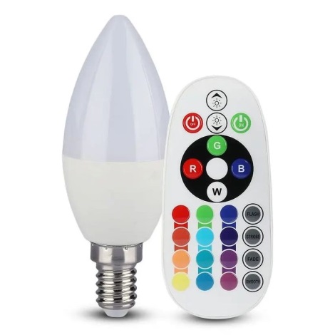Ampoule LED RGB à intensité variable GU10/4,8W/230V 4000K + télécommande