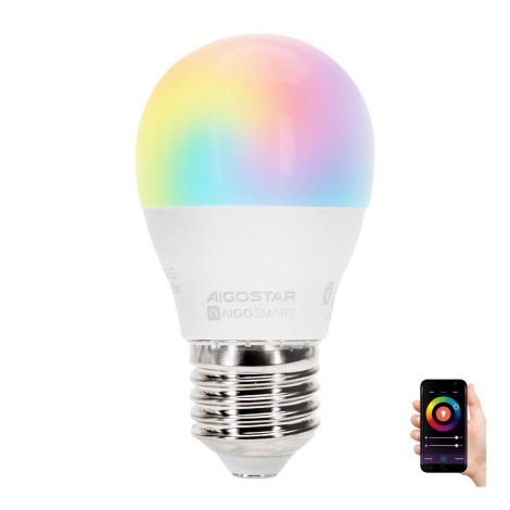 Ampoule LED RGBW G45 E27/4,9W/230V 2700-6500K - Aigostar