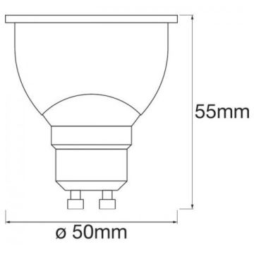 Ampoule LED RVBB à intensité variable SMART + GU10 / 5W / 230V 2700K-6500K - Ledvance