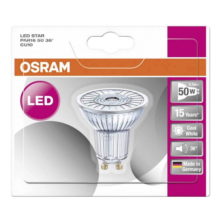 Ampoule LED STAR GU10/4,3W/230V 4000K - Osram