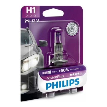 Ampoule pour voiture Philips VISION PLUS 12258VPB1 H1 P14,5s/55W/12V 3250K